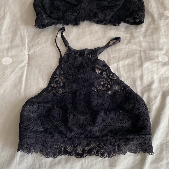 Black lacy bralettes - Picture 1 of 5